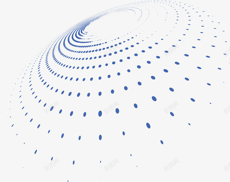 科技感蓝色波点花纹矢量图ai免抠素材_新图网 https://ixintu.com 波点 波点花纹 矢量png 矢量图 科技感 科技波点 科技花纹 蓝色波点