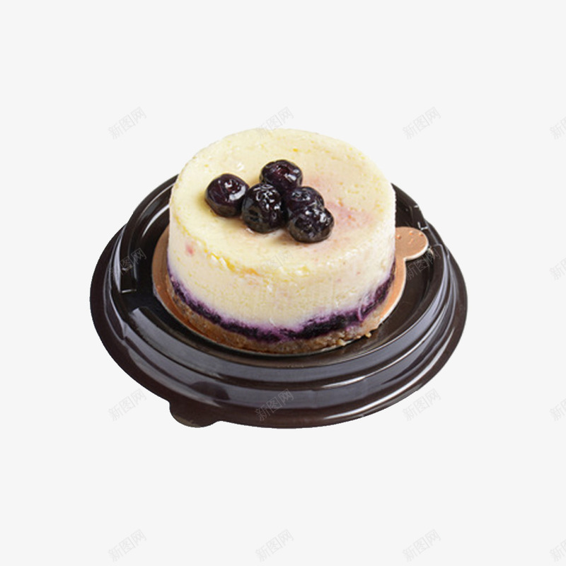 蓝莓芝士蛋糕png免抠素材_新图网 https://ixintu.com 下午茶 甜点 蓝莓芝士 蛋糕 西点
