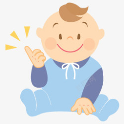男婴免抠素材微笑卡通男婴儿海报背景高清图片