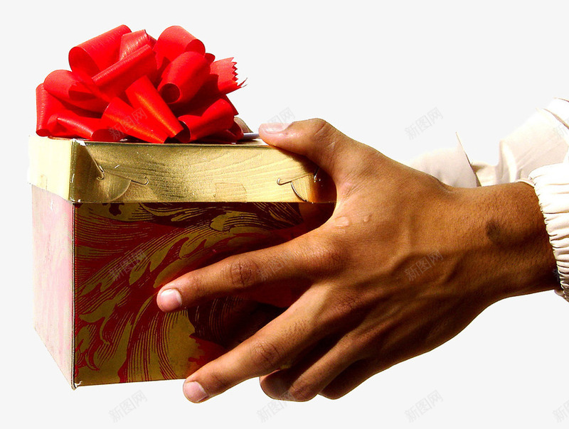 手拿礼品盒png免抠素材_新图网 https://ixintu.com 圣诞老人 圣诞节素材 圣诞送礼 手指 礼物