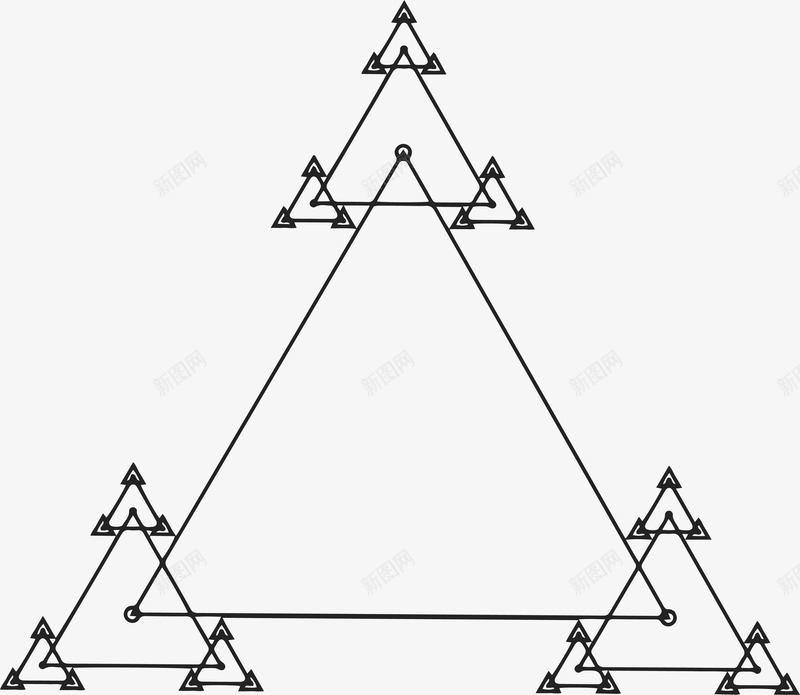 三角形交叉矢量图图标ai_新图网 https://ixintu.com 三角形 三角形交叉 几何图形 几何形状 基本形状 手绘三角形 手绘三角形线条 手绘线条 矢量图