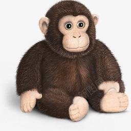 毛绒玩具猴子可爱png免抠素材_新图网 https://ixintu.com 可爱 毛绒 猴子 玩具