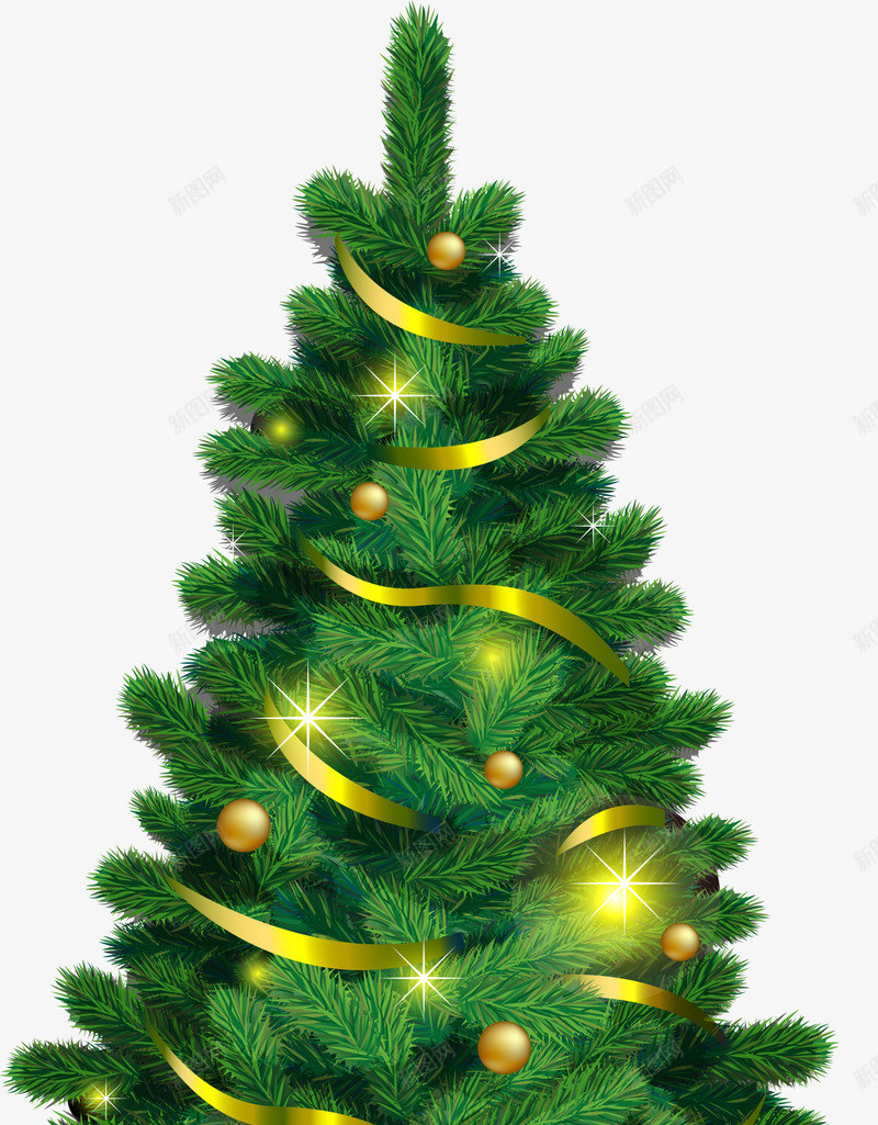 绿色节日圣诞树png免抠素材_新图网 https://ixintu.com winter 冬天 冬季 圣诞节 寒冬 绿色圣诞树