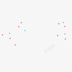 三角型形状几何漂浮元素高清图片