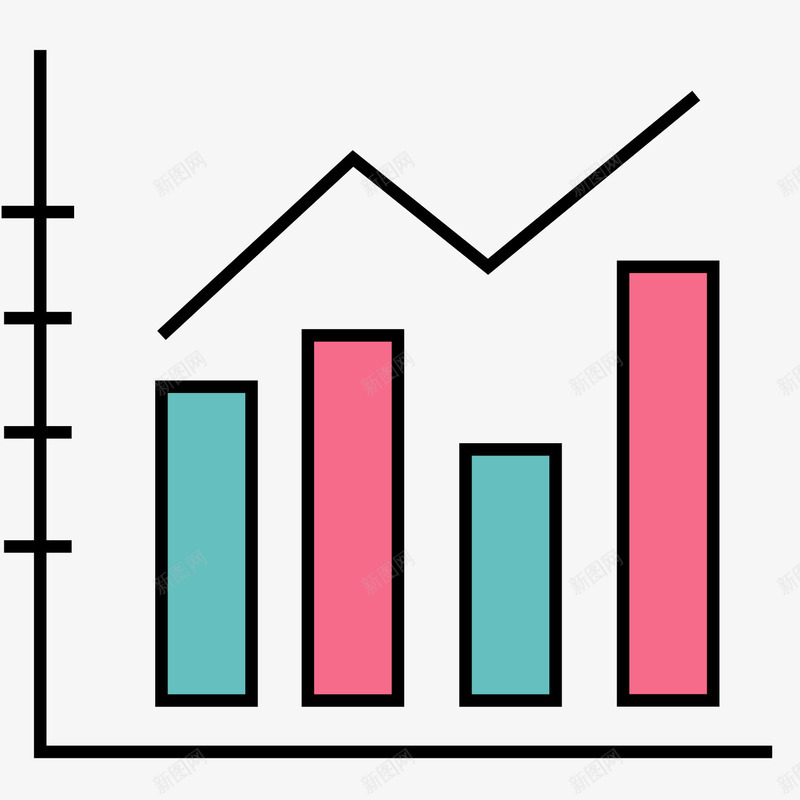 彩色手绘柱形数据分析卡通图标矢量图eps_新图网 https://ixintu.com 分析 卡通图标 彩色 扁平化 手绘 折线 线稿 行情 趋势 矢量图