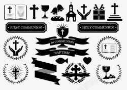 基督教元素标志素材