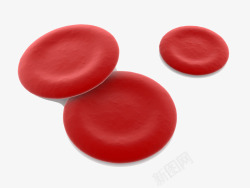 自然科学图示红色扁平血细胞图示高清图片