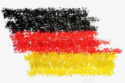 德国国旗主题颜料素材