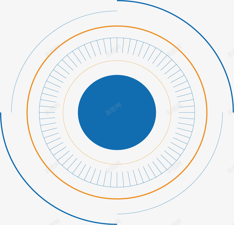 科技光效轮表矢量图ai免抠素材_新图网 https://ixintu.com 仪表盘 几何图型 圆圈 特效 眼睛 眼睛高科技 矢量图 科技光效 科技感框