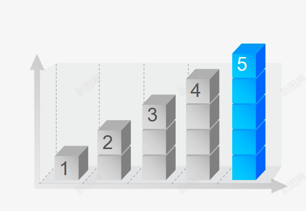 蓝灰色立体长方形图标png_新图网 https://ixintu.com ppt元素 ppt图标模板 ppt流程图示 立体透视图