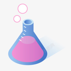 化学专用瓶一个装着液体的烧杯图标高清图片