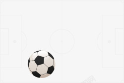 草地白线上的足球图片白线足球场矢量图高清图片