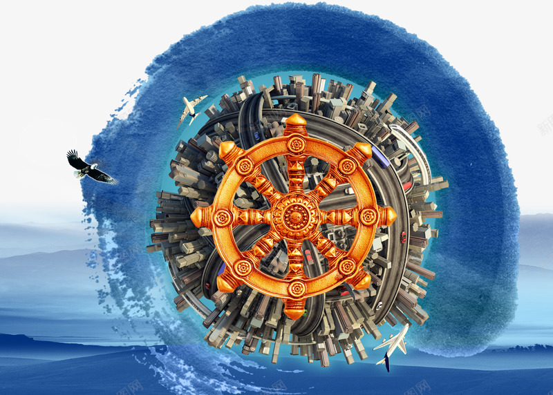 掌舵png免抠素材_新图网 https://ixintu.com 企业文化 创意 地产广告 掌舵 领航
