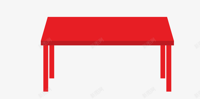 红色桌子png免抠素材_新图网 https://ixintu.com 一架 卡通 图案 家具 手绘 桌子 简图 红色