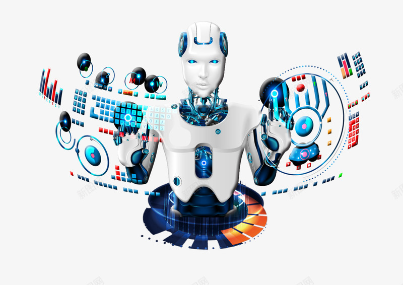 机器人人工智能科技三psd免抠素材_新图网 https://ixintu.com VR世界 VR体验 人与机器 几何梦幻 帅气机器人 引领未来科技 机器人 机器人人工智能 机器人时代 梦幻科技 科技 虚拟现实