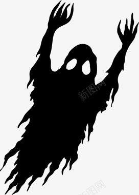 魔黑色恐怖幽灵图标图标