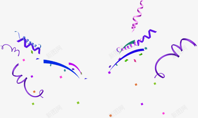 紫色手绘促销装饰丝带png免抠素材_新图网 https://ixintu.com 丝带 促销 紫色 装饰