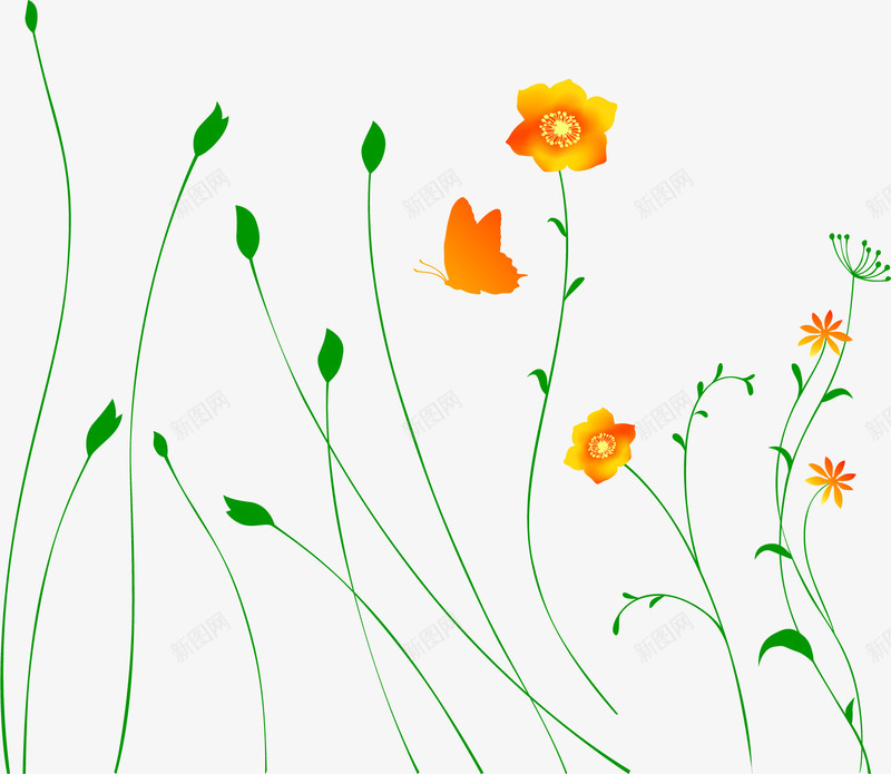 春季黄色环保花朵png免抠素材_新图网 https://ixintu.com 春季 环保 花朵 黄色