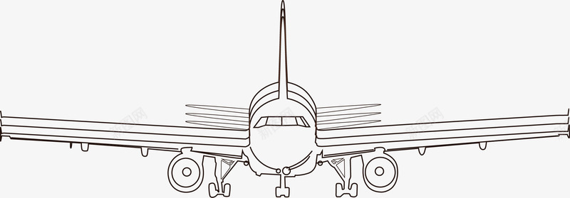 线型飞机png免抠素材_新图网 https://ixintu.com 线型 航空 飞机 飞行