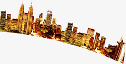 环球商务城市商业夜景高清图片