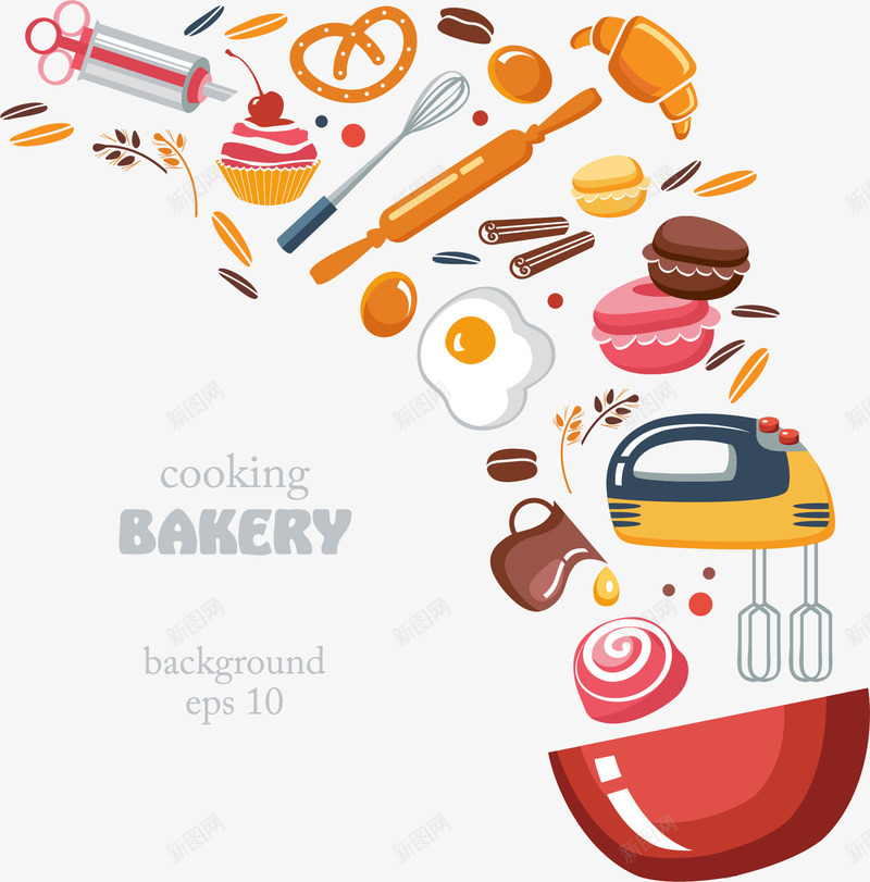 烘培糕点面包png免抠素材_新图网 https://ixintu.com 烘培 蛋糕面包 装饰