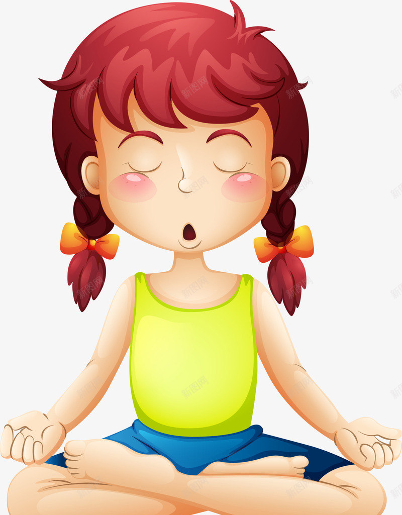 儿童节盘坐的小女孩png免抠素材_新图网 https://ixintu.com 儿童节 害羞 开心 瑜伽 盘坐的小女孩 闭着眼睛