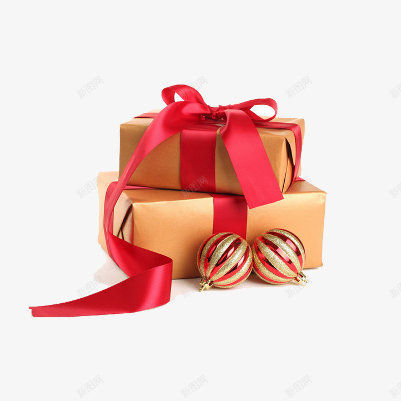礼盒圣诞png免抠素材_新图网 https://ixintu.com 圣诞图片免费 礼物盒子 简约 金色