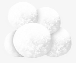 可爱雪球白色雪球高清图片