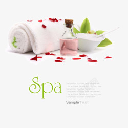 spa用品精油毛巾SPA用品图标高清图片