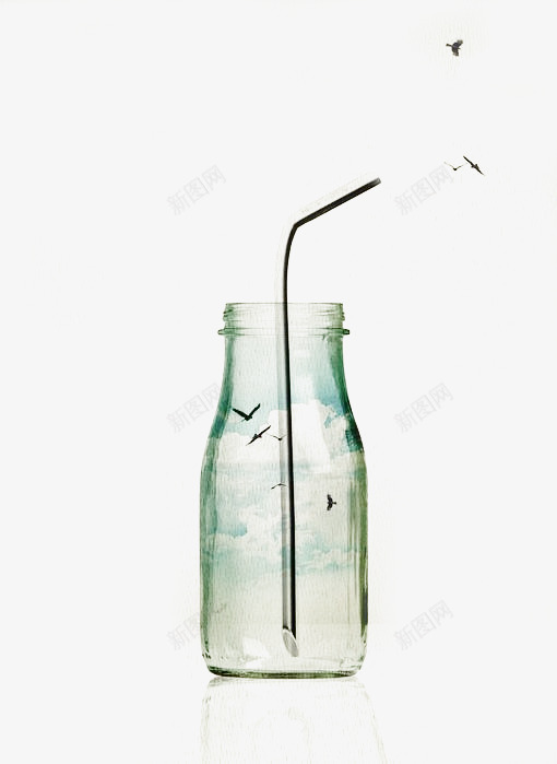 环境瓶子png免抠素材_新图网 https://ixintu.com 漂流瓶环保玻璃瓶