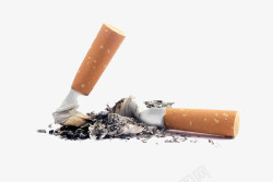 抽烟机的烟烟头与烟灰高清图片
