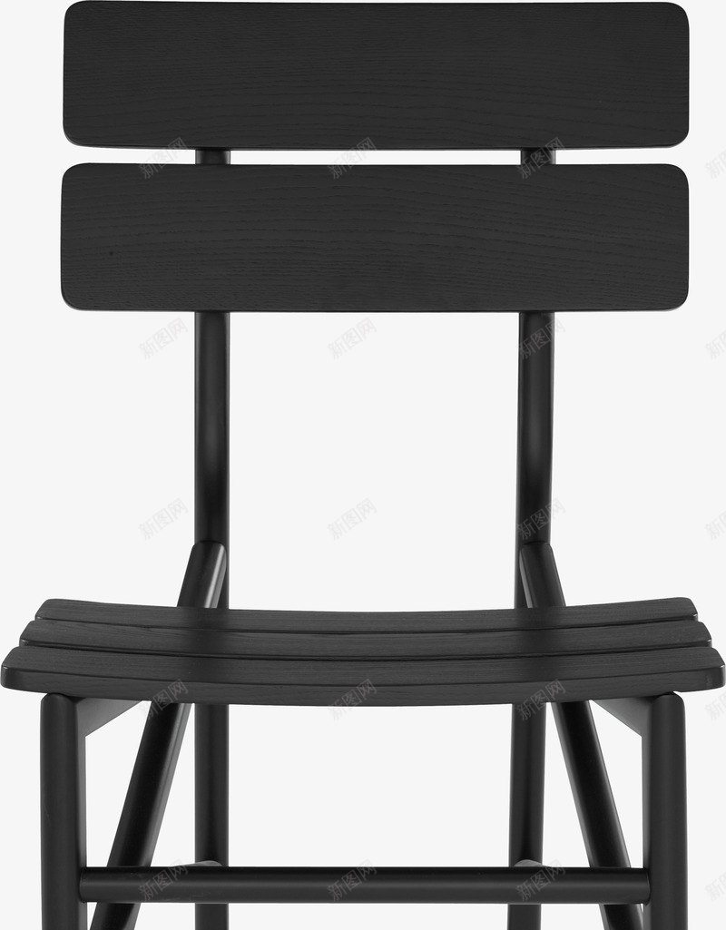 黑色木板椅子png免抠素材_新图网 https://ixintu.com 木椅 椅子 黑色