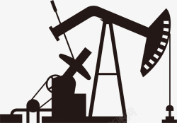 石油井架化工石油开采矢量图图标高清图片