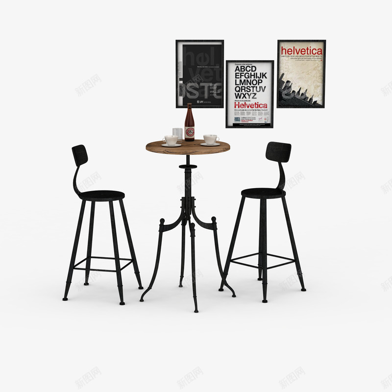 黑色咖啡桌椅png免抠素材_新图网 https://ixintu.com 咖啡桌 咖啡桌椅 桌子 桌椅 黑色咖啡桌椅 黑色桌 黑色桌子