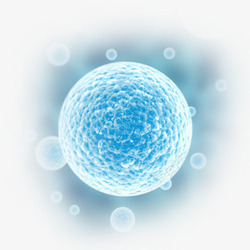 纹理细致半透明幽蓝色细致纹理球体细胞高清图片