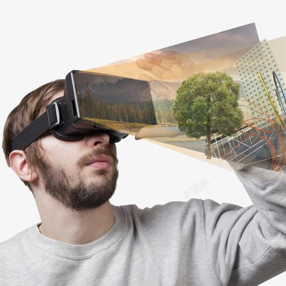 虚拟现实体验png免抠素材_新图网 https://ixintu.com VR VR世界 VR技术 科技 虚拟现实 虚拟现实眼镜
