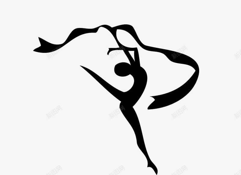 舞字png免抠素材_新图网 https://ixintu.com 字体设计舞蹈排版