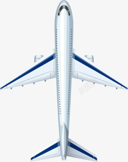 飞机俯视卡通客机高清图片