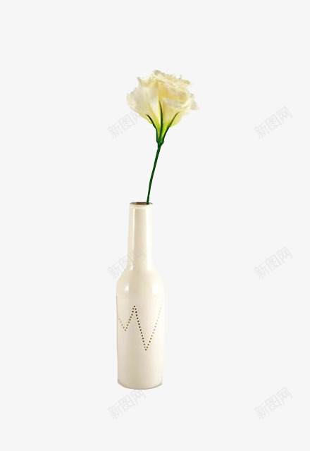 白色插花png免抠素材_新图网 https://ixintu.com 家居装饰 插花 白色 花瓶