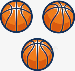 圆形篮球黄色圆形篮球卡通插画高清图片