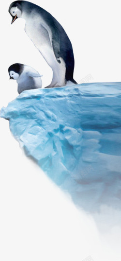 冰川企鹅卡通企鹅高清图片