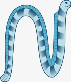 蓝色的海蛇素材
