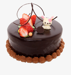 抹茶巧克力水果蛋糕奶油巧克力蛋糕高清图片