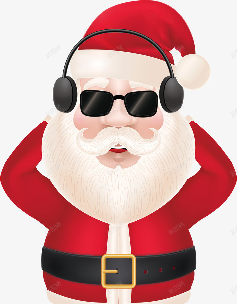 听音乐的圣诞老人矢量图ai免抠素材_新图网 https://ixintu.com 听音乐 圣诞老人 圣诞节 墨镜圣诞老人 摇滚圣诞老人 矢量png 矢量图