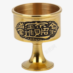 供奉神水杯精致纯铜祭祀用酒杯高清图片