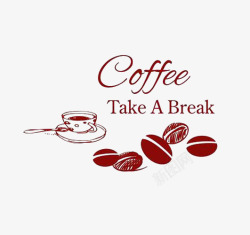 coffee咖啡店装饰图案咖啡店高清图片