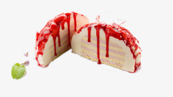 红色草莓蛋糕素材