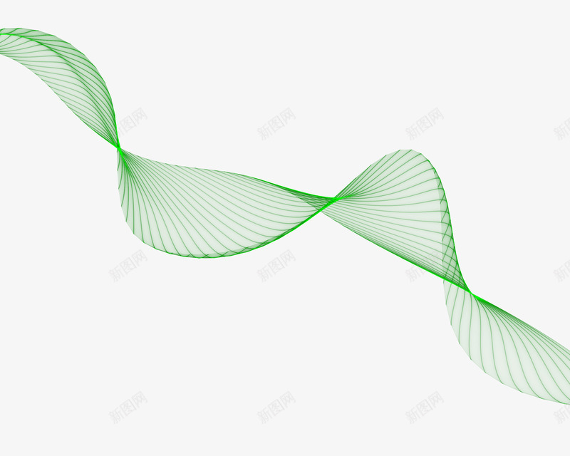 彩色的线条8png免抠素材_新图网 https://ixintu.com 彩色 曲线 线条 绿色