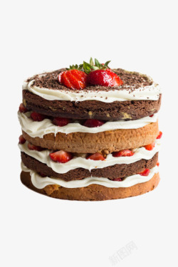 奶油蛋糕图片水果巧克力奶油夹层蛋糕高清图片