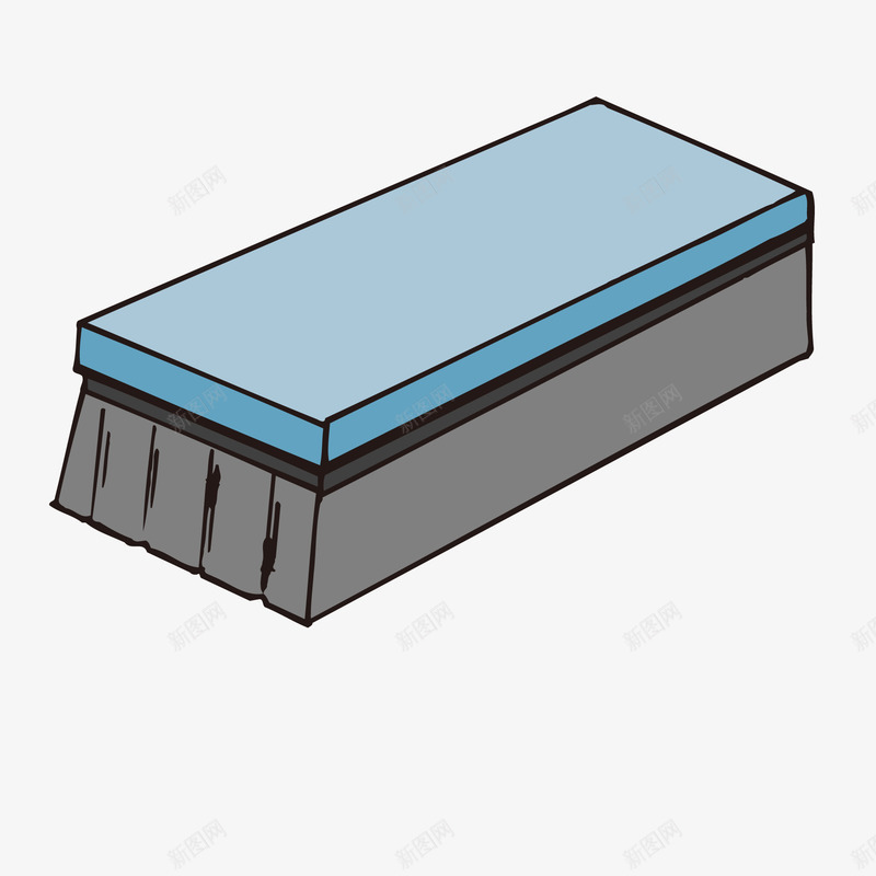 卡通手绘黑板刷矢量图ai免抠素材_新图网 https://ixintu.com 卡通 工具 教师节 黑板刷设计 黑板擦设计 矢量图